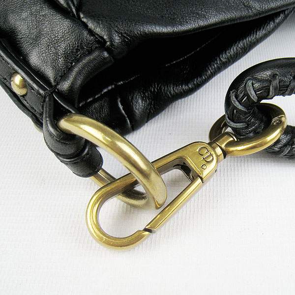 Christian Dior 1883 Lambskin Shoulder Bag-Black